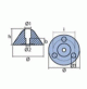 Nut Anode Type Flex O Fold - 70mm-2.76" - original part number: #112 - 801040 - RKCV